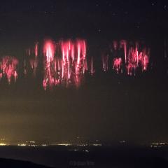 Red Sprites over the Channel