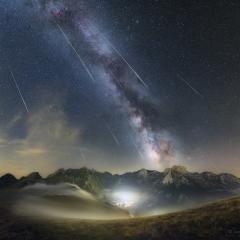Perseids over the Pyrenees