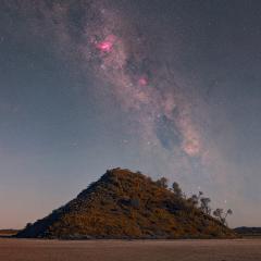 Carina over Lake Ballard