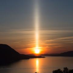A Sun Pillar over Norway
