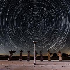Star Trails and the Bracewell Radio Sundial