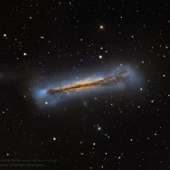 NGC 3628: Sideways Spiral Galaxy