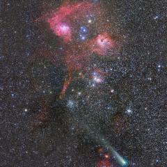 Comet, Clusters, and Nebulae