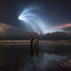 Skygazers on the Beach