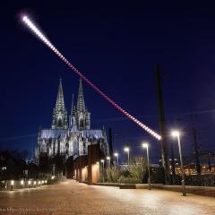 Lunar Eclipse over Cologne Cathedral