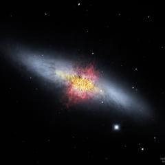 The Central Magnetic Field of the Cigar Galaxy