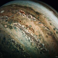 Enhanced: The Dolphin Cloud on Jupiter