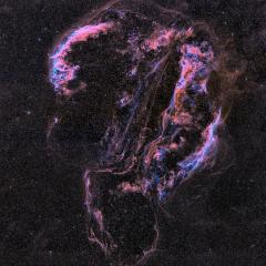 The Ghostly Veil Nebula