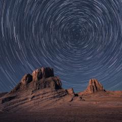 Star Trails for a Red Planet