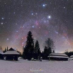 A Northern Winter Sky Panorama