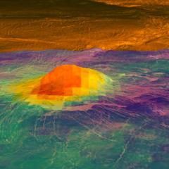Evidence of an Active Volcano on Venus