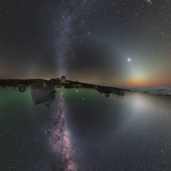 Two Hemisphere Night Sky