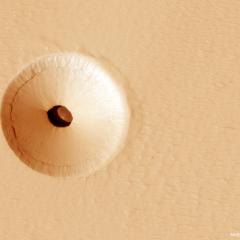 A Hole in Mars