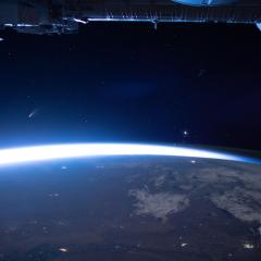 Comet NEOWISE from the ISS
