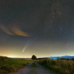 Comet NEOWISE and Nebulae
