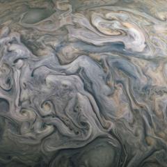 Churning Clouds on Jupiter