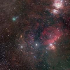 Comet ATLAS and Orion’s Belt