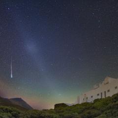 A Meteor and the Gegenschein