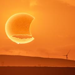 A Paper Moon Solar Eclipse