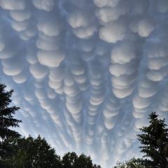 Mammatus Clouds over Saskatchewan