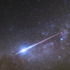 Bright Meteor, Starry Sky