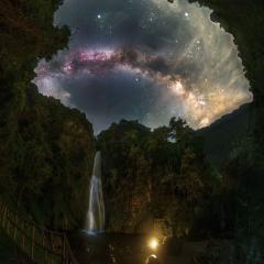 A Waterfall and the Milky Way