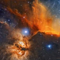 The Horsehead and Flame Nebulas