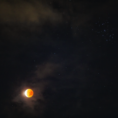 An Almost Total Lunar Eclipse