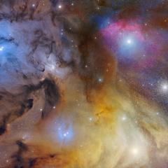 Stars, Dust, and Gas Near Antares