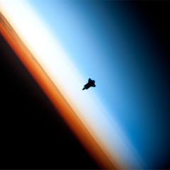 Shuttle Over Earth
