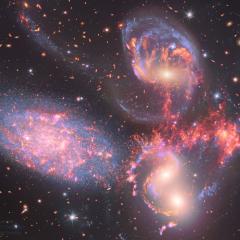 Stephans Quintet from Webb, Hubble, and Subaru
