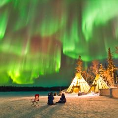 Auroras over Northern Canada