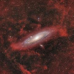 Clouds Around Galaxy Andromeda