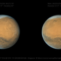 Stereo Mars near Opposition