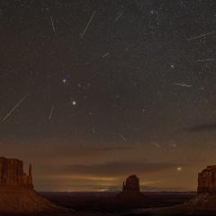 Geminids and the Mittens