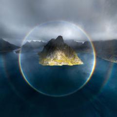 A Full Circle Rainbow over Norway