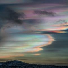 Nacreous Clouds over Lapland