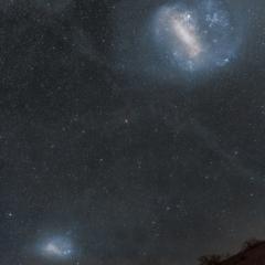 Magellanic Clouds over Chile