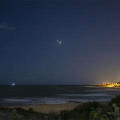 Jupiter and Venus over Italy