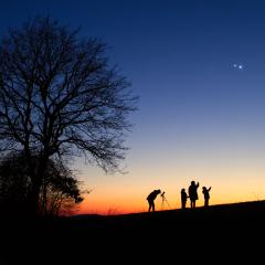 Jupiter and Venus Converge over Germany