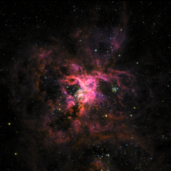 The Tarantula Nebula from SuperBIT