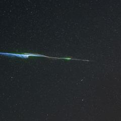 Chemicals Glow as a Meteor Disintegrates