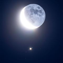 Moon Meets Jupiter