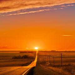 A Picturesque Equinox Sunset