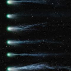 The Changing Ion Tail of Comet Pons Brooks