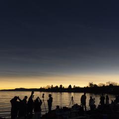 Moon Shadow over Lake Magog