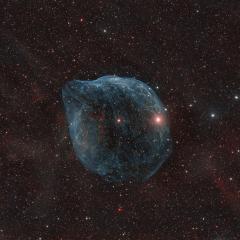Sharpless 308: The Dolphin Head Nebula