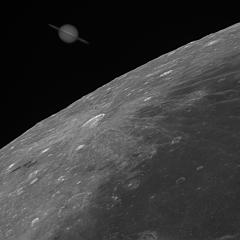Saturn at the Moon’s Edge