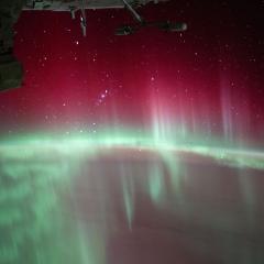 Aurora Australis and the International Space Station