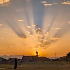 Sunrise Shadows in the Sky